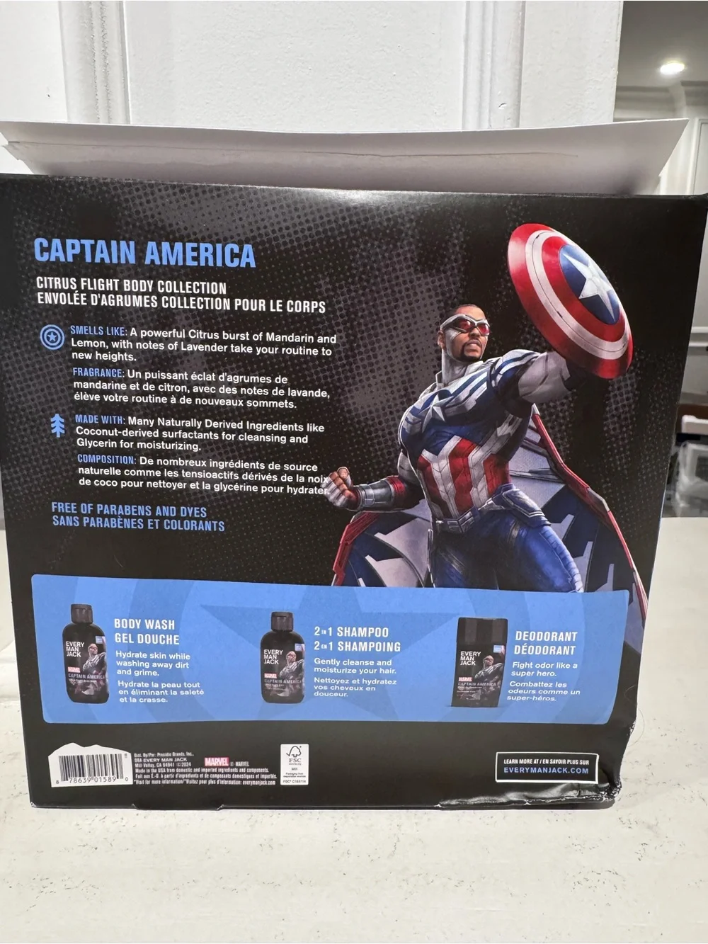 Every Man Jack contains products